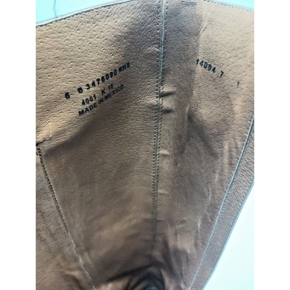 Frye Jordan Strap Tall Leather Riding Boots Womens Size 6 B Brown Worn Twice - Picture 4 of 6